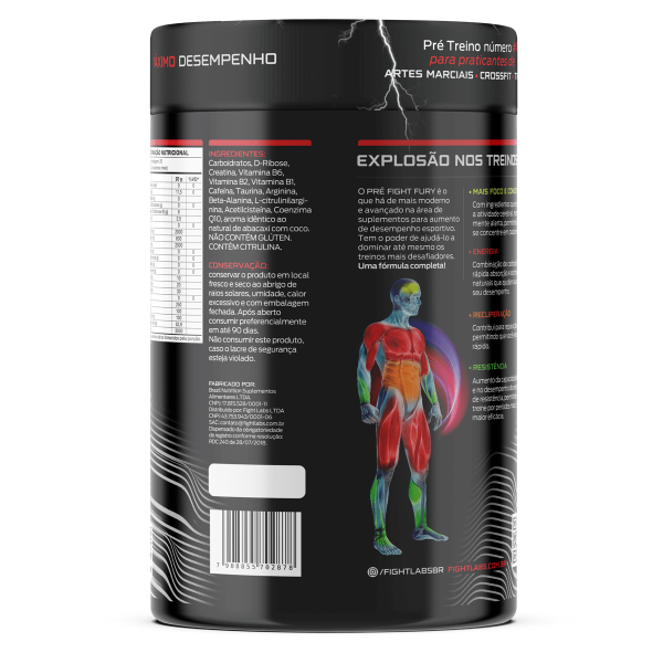 Pré Fight Fury 400g Pré Treino Para Atletas - Image 2