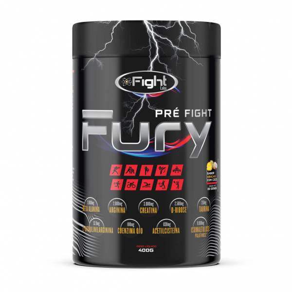 Pré Fight Fury 400g Pré Treino Para Atletas